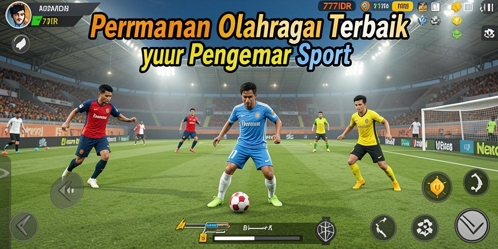 Tampilan menarik dalam permainan olahraga yang menantang.