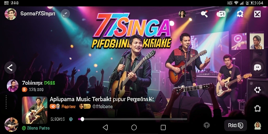 Tampilan gameplay yang menarik saat bernyanyi dengan 77SINGA.