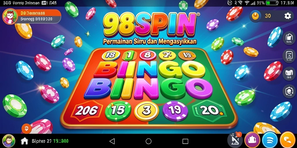 Gameplay Bingo yang seru dan penuh tantangan di 98SPIN.