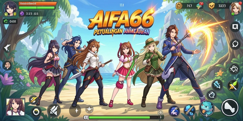 Tampilan gameplay AIFA66 yang menarik dan penuh warna.