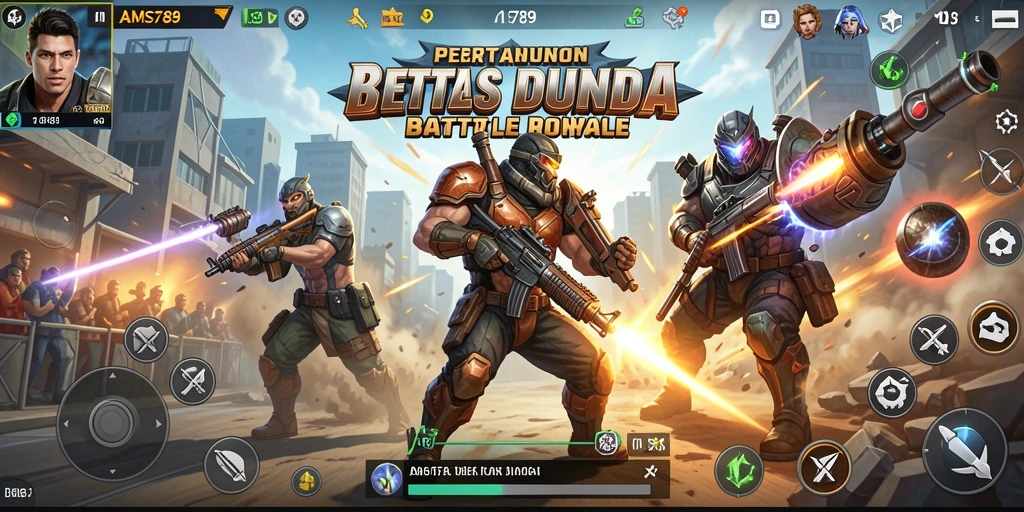 Tampilan gameplay menegangkan dalam AMS789 yang penuh aksi.