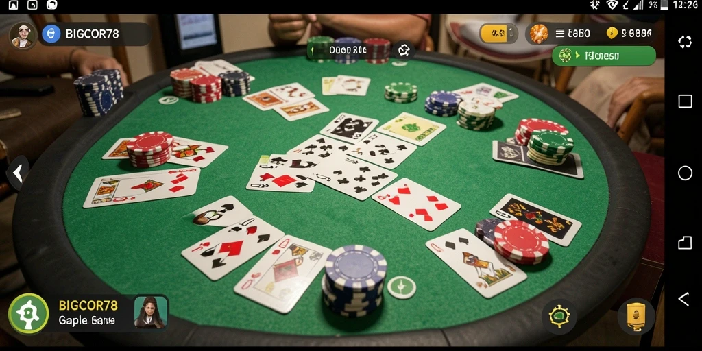 Tampilan gameplay Gaple yang seru dan interaktif.