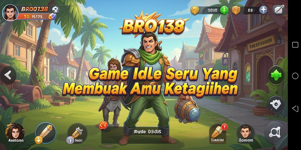 Tampilan gameplay Idle BRO138 yang menarik dan mengasyikkan.