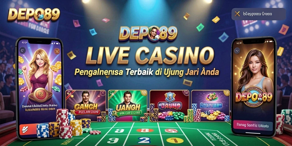 Gameplay Live Casino di DEPO89 yang mendebarkan dan interaktif.
