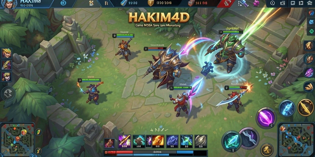 Gameplay seru HAKIM4D dengan pertarungan tim.