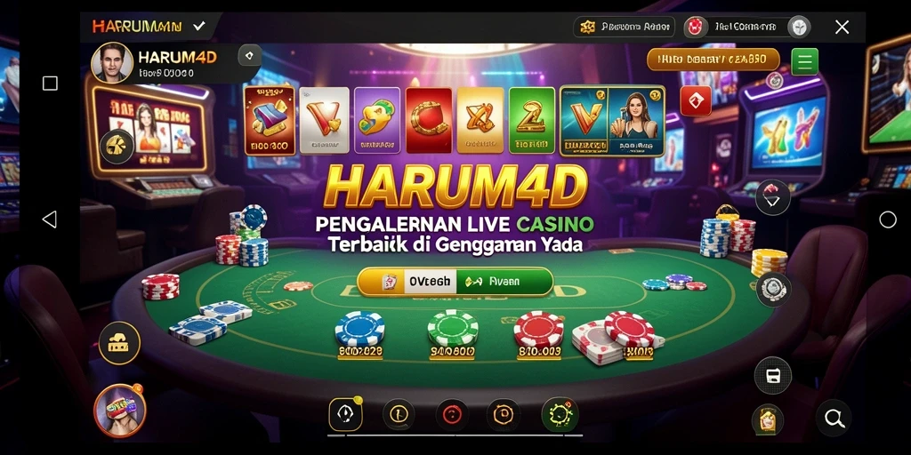 Gameplay seru Live Casino dengan dealer langsung yang profesional.