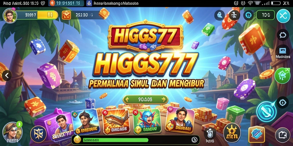 Screenshot HIGGS777 menampilkan gameplay seru yang penuh warna.