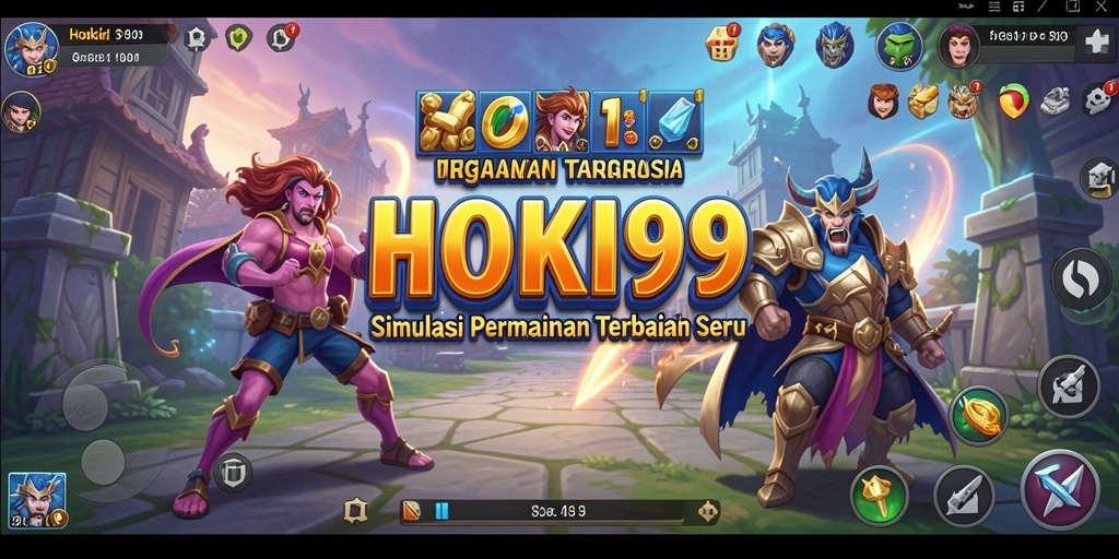 Tampilan gameplay mendebarkan dalam HOKI99 yang memukau.