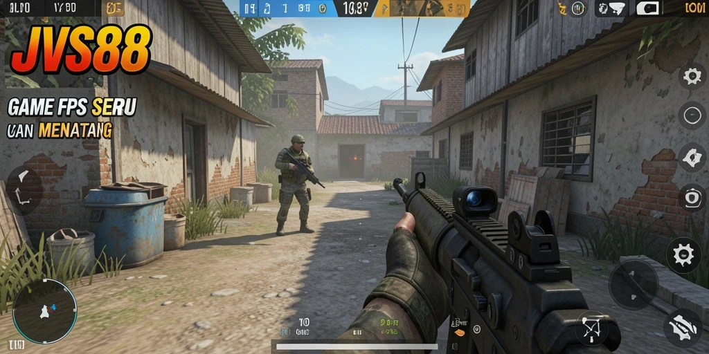 Screenshot menunjukkan intensitas pertempuran di JVS88.