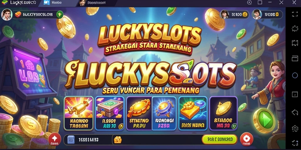 Screenshot gameplay LUCKYSLOTS menampilkan momen mendebarkan saat merancang strategi.