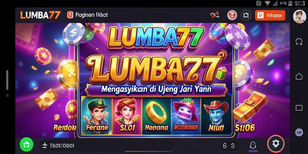 Screenshot LUMBA77 menunjukkan pengalaman bermain slot yang seru.