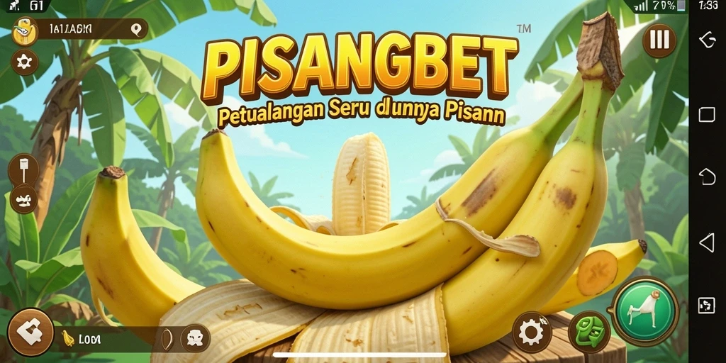 Menampilkan gameplay seru dalam petualangan PISANGBET.