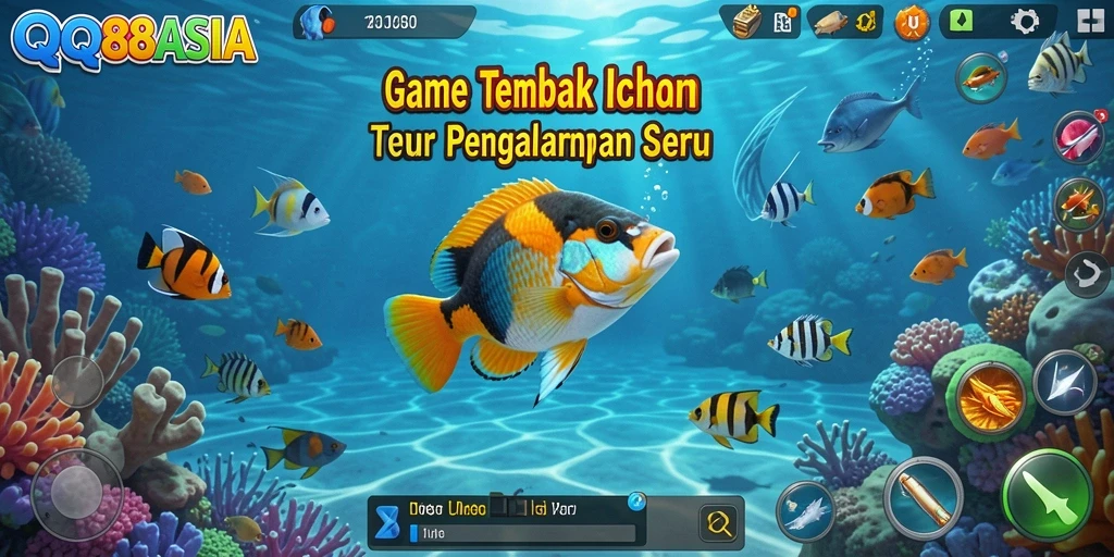 Tangkapan layar menampilkan aksi seru dalam gameplay Tembak Ikan.