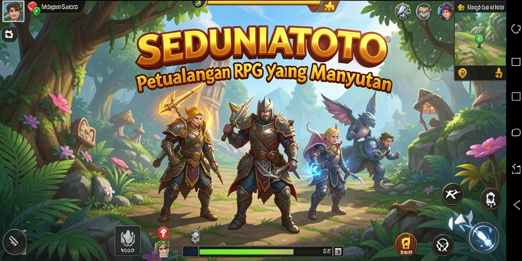 Gambaran gameplay SEDUNIATOTO yang penuh aksi dan petualangan RPG.