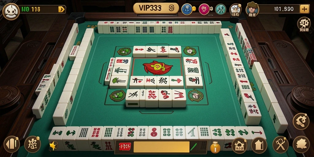 Tampilan gameplay Mahjong yang menarik dalam VIP333.